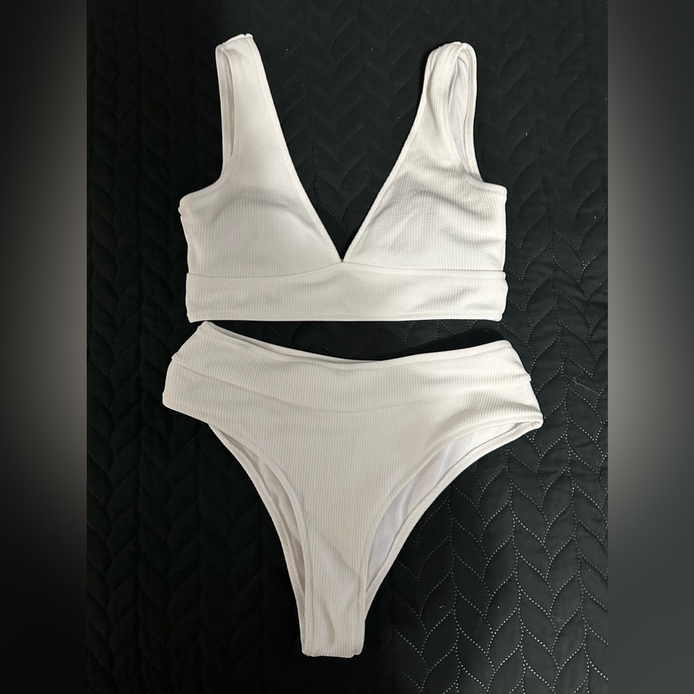 white swimsuit